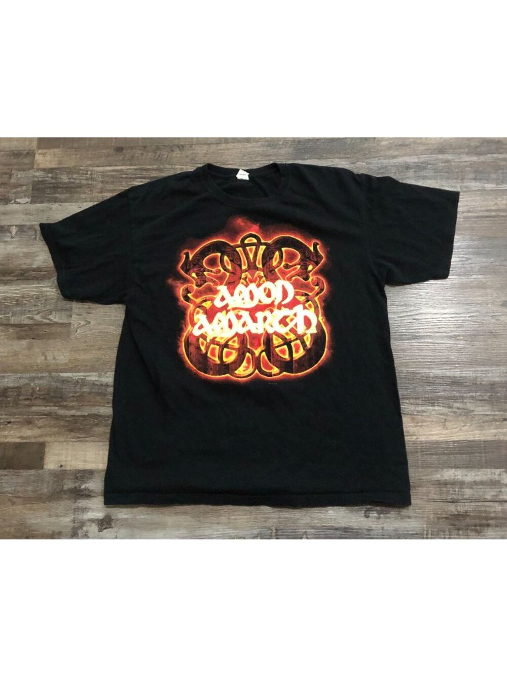 AMON AMARTH Fire Houses Mens XL Double Sided Rock Band Tee T Shirt